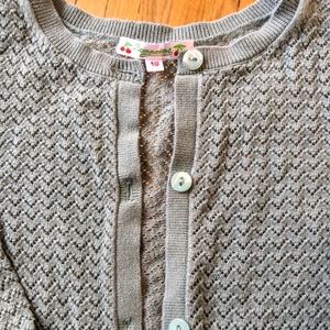 Bonpoint French light green cardigan sweater